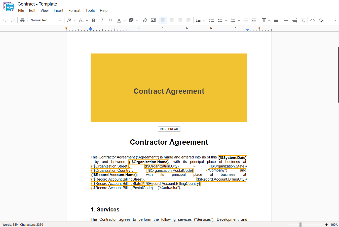 Inserting a horizontal line in docu2.me