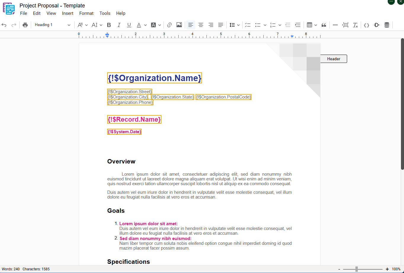 Adding page breaks in docu2.me