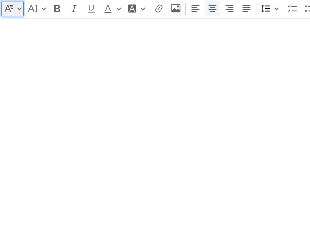 Animation showing font family selection dropdown menu