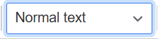 Animation showing heading selection options in the toolbar
